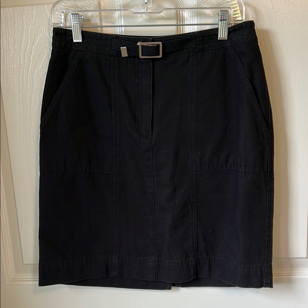 Rafaella Black Knee-Length Pencil Skirt